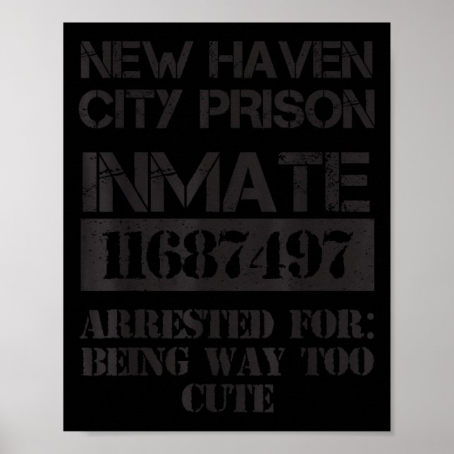 Poster Funny Halloween New Haven City Prisoner Costume  (Frente)
