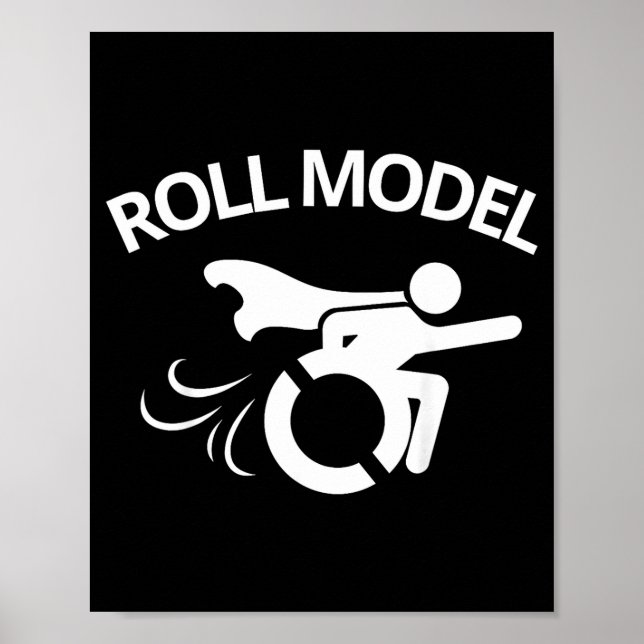 Poster Funny Handicapped Sarcastic Wheelchair  (Frente)