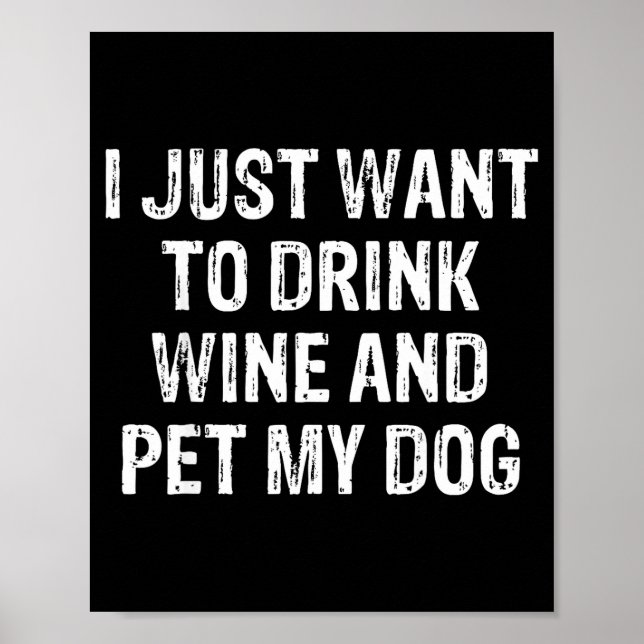 Poster Funny Humor Puppy Lover Cute Fun Animals And Sarca (Frente)