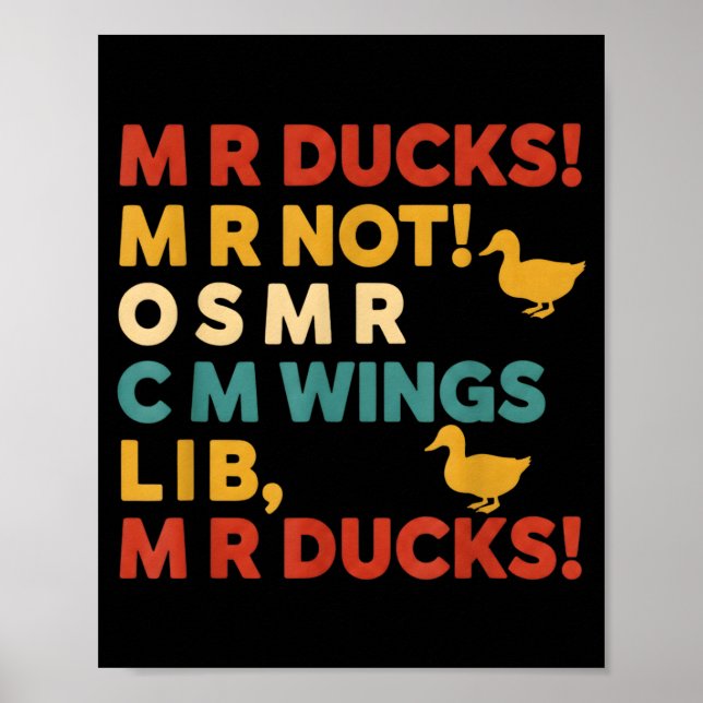 Poster Funny Hunting Humor Tee For M R Ducks  (Frente)
