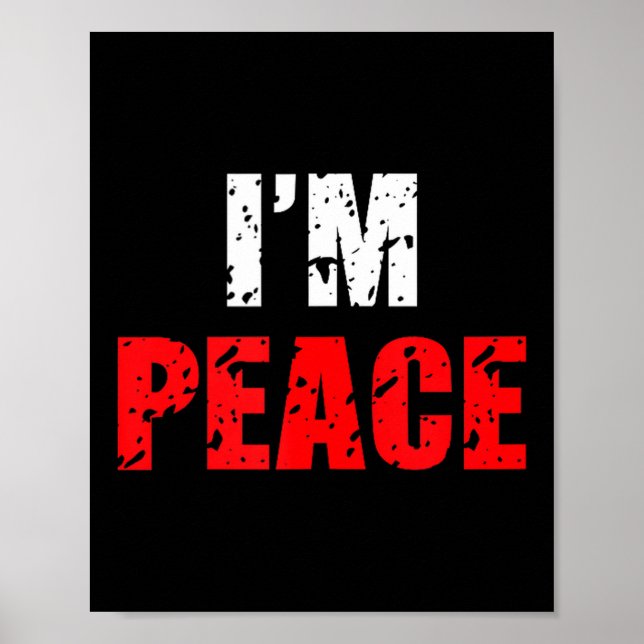 Poster Funny I Come In Peace I’m Peace Matching Couple Lo (Frente)