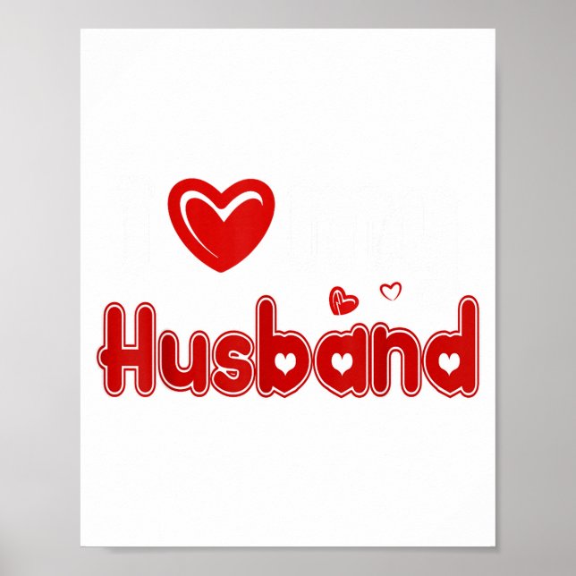 Poster Funny I Love My Husband  (Frente)