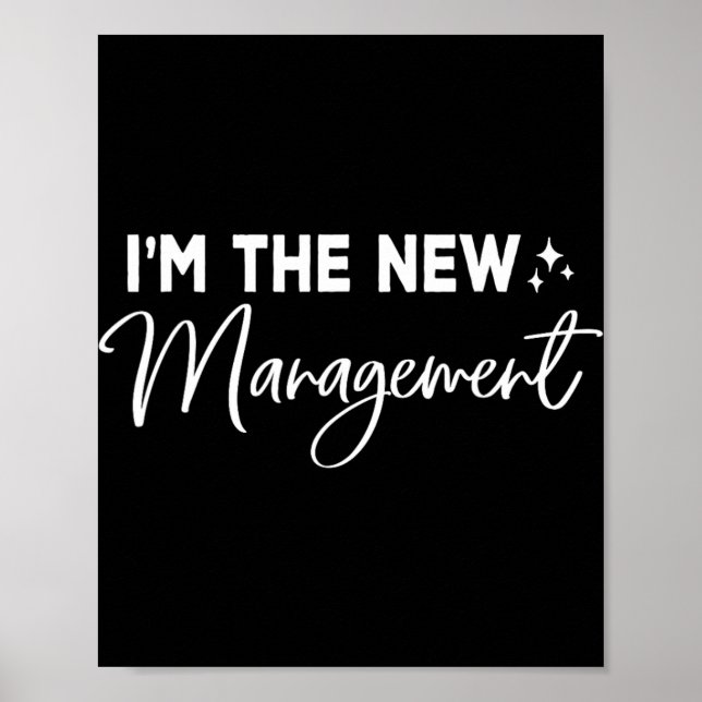 Poster Funny I'm The New Management Cute New Bride Honeym (Frente)