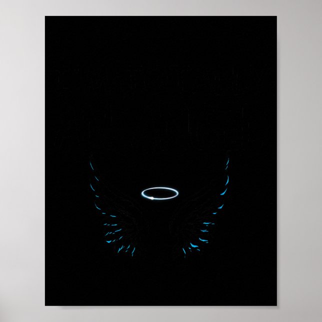 Poster Funny I'm Totally An Angel Funny Halloween Christm (Frente)