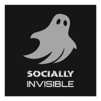 Pôster Funny Introvert Spooky Ghost