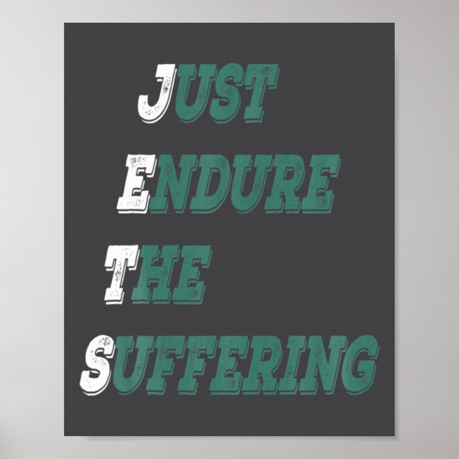Poster Funny Jets Just Endure The Suffering New York Foot (Frente)