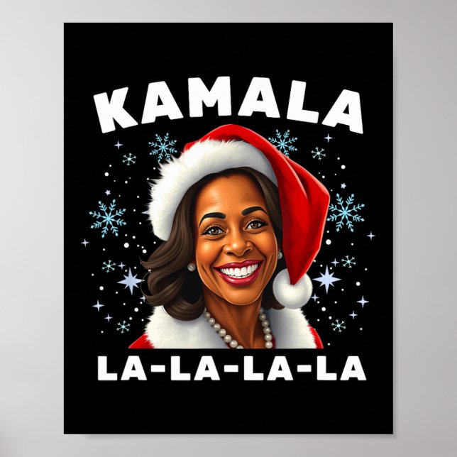 Poster Funny Kamala Harris 2024 Natal Comma La Men Wo (Frente)