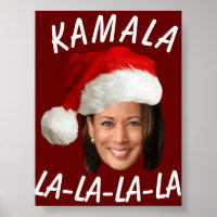 Funny Kamala Harris Face Papai Noel Natal