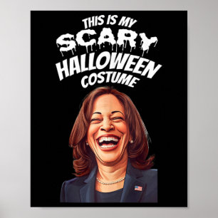 Poster Funny Kamala Harris Scary Halloween Presidente