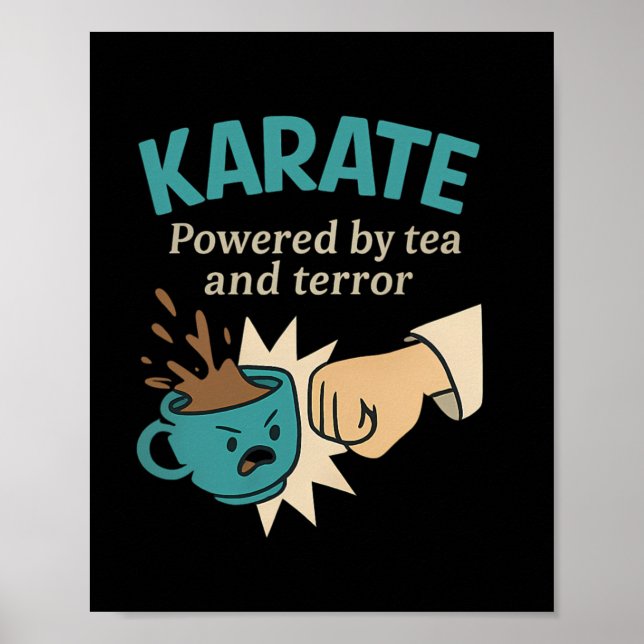 Poster Funny Karate Martial Humor Acionado (Frente)