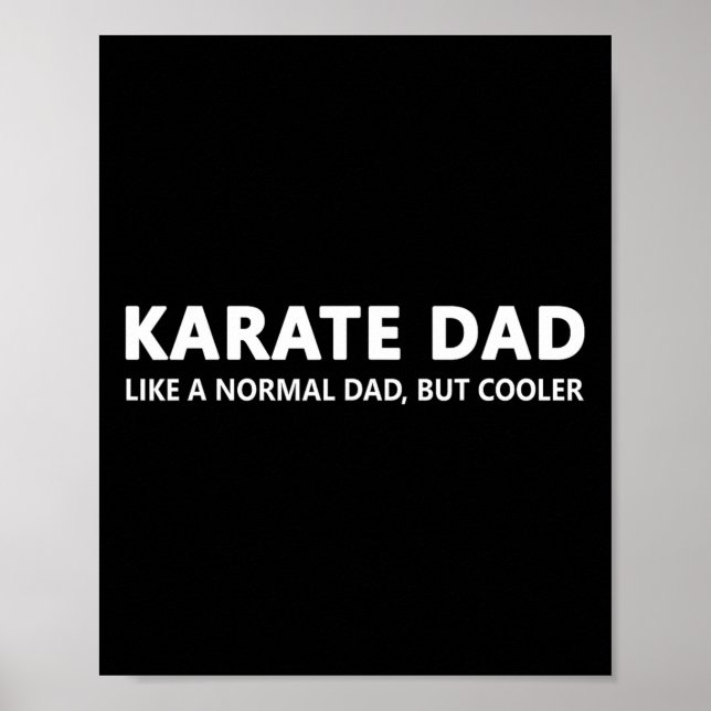Poster Funny Karate Padre Karate Pai (Frente)