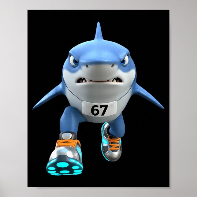 Poster Funny Kids 67 Meme Tralalero Tralala Runner Italia (Frente)