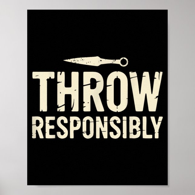 Poster Funny Knife Throwing  (Frente)