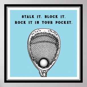 Pôster Funny Lacrosse Goalie