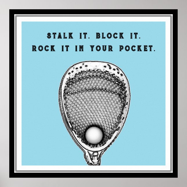 Pôster Funny Lacrosse Goalie (Frente)