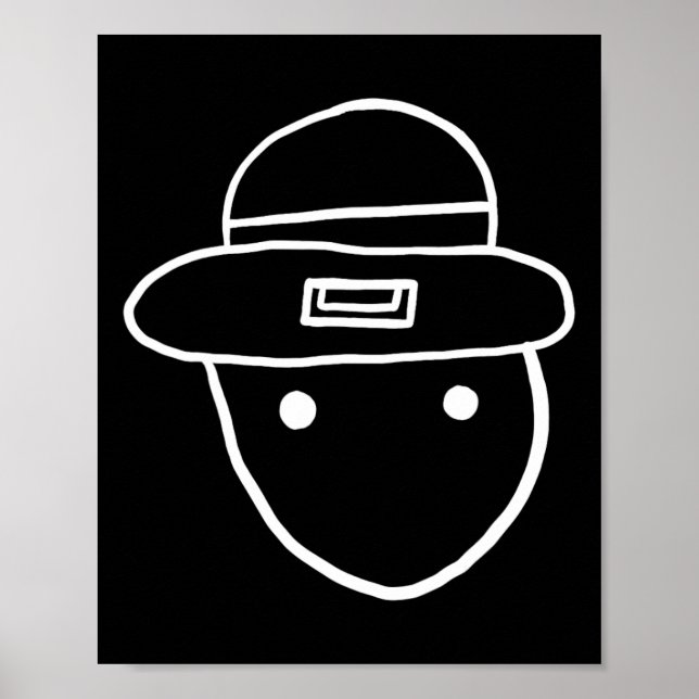 Poster Funny Leprechaun Amateur Sketch Meme Rua Irlandesa (Frente)