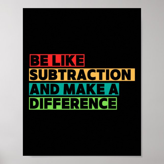 Poster Funny Math Teacher Math Lover Quotes Student Mathe (Frente)