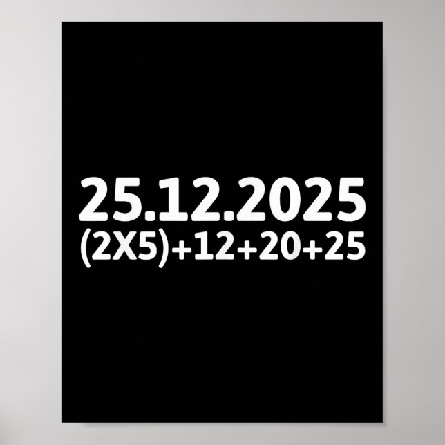 Poster Funny Maths 67 Christmas Meme Teachers Students Sc (Frente)