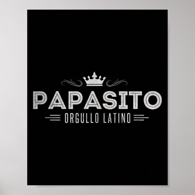 Poster Funny Mens Papasito Father's Day Design For Man  (Frente)