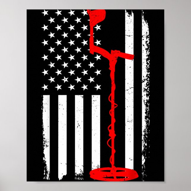 Poster Funny Metal Detecting Design For Men Women Metal D (Frente)