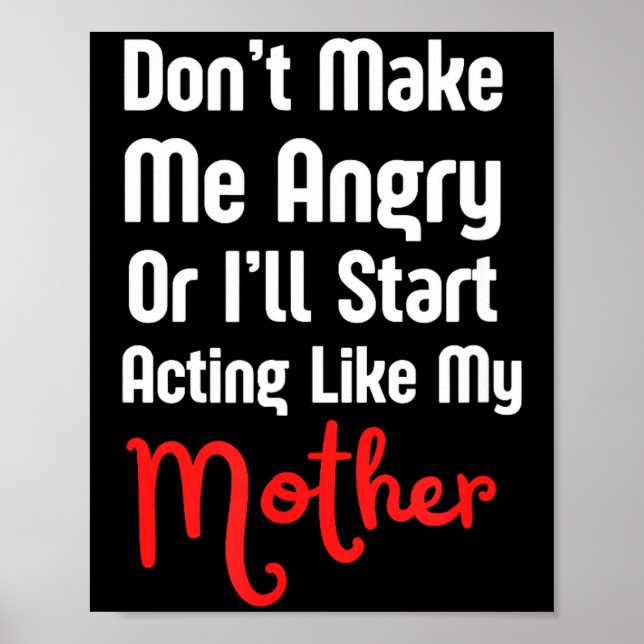Poster Funny Mother's Day  (Frente)