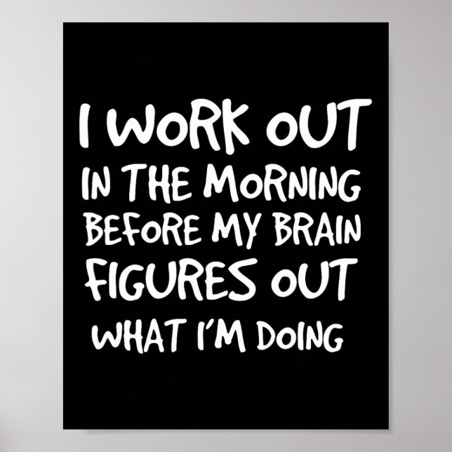 Poster Funny Motivational Gym Cote Workshop (Frente)