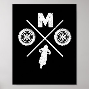 Poster Funny Moto Cross Dirt Bike Motocross Biker