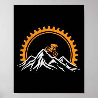 Poster Funny Mountain Biking Art For Men Women Cycling Do