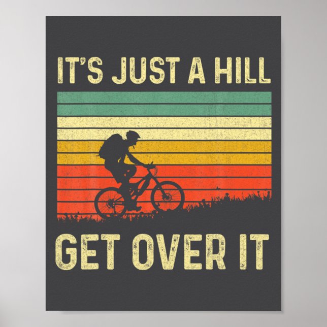 Poster Funny Mountain Biking Design For Men Women Trail R (Frente)