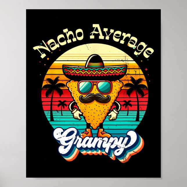 Poster Funny Nacho Média Grampy Grandpa Cinco De Mayo M (Frente)