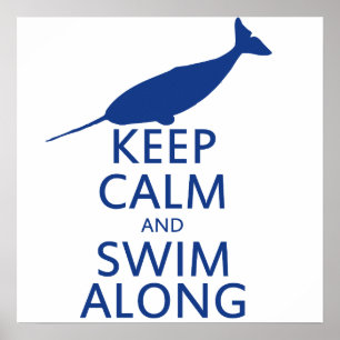 Pôster Funny Narwhal Humor