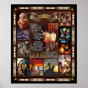 Poster Funny Native Gift Lover