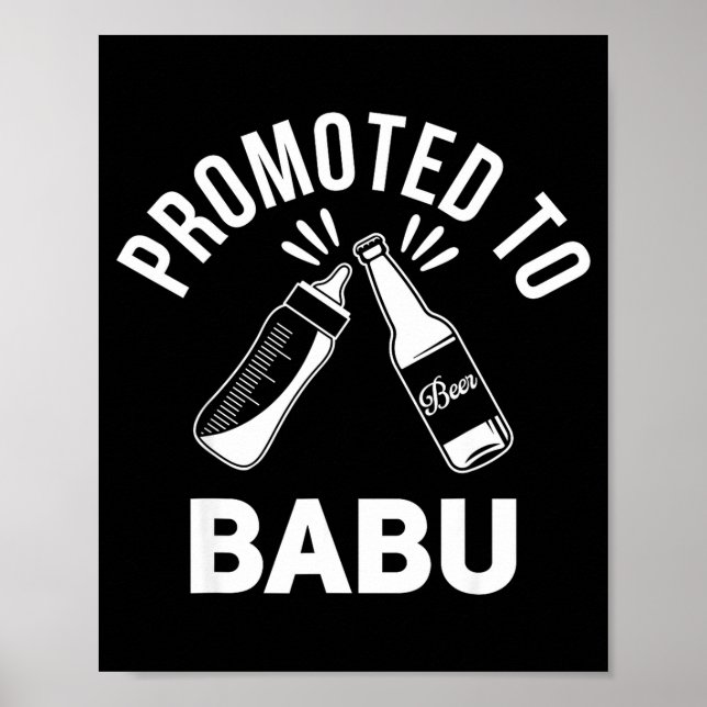 Poster Funny New Grandpa Pregnancy Announcement Promoted  (Frente)