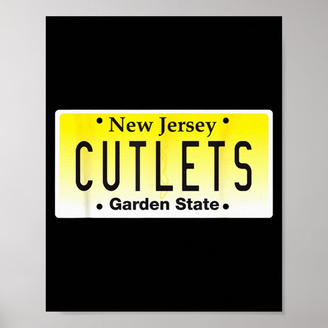Poster Funny New Jersey Italian American Devito Nj Cutlet (Frente)