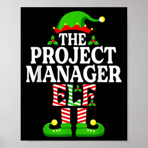 Poster Funny O Elfo Gerente De Projeto Natal Família Mat