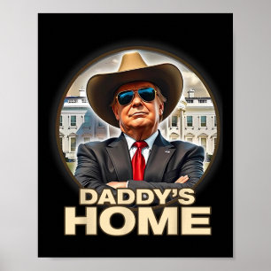 Poster Funny Pai Home Trump Ganhou 45 47 Pegando America 
