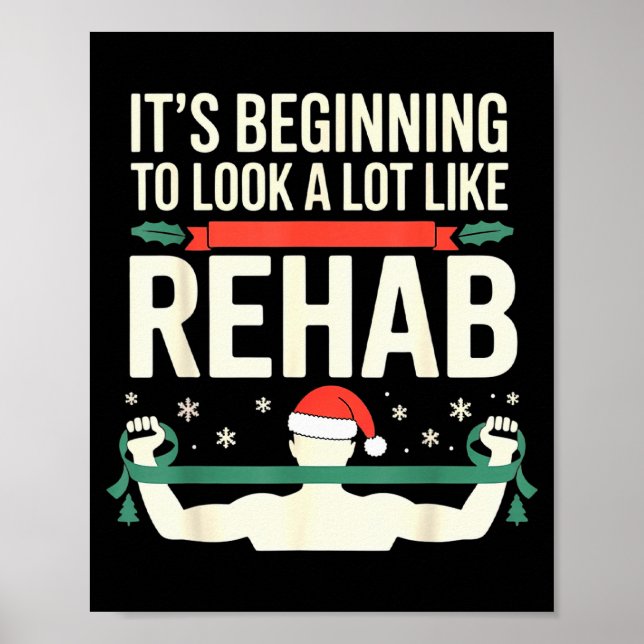 Poster Funny Physical Therast Therapy Christmas Xmas Holi (Frente)