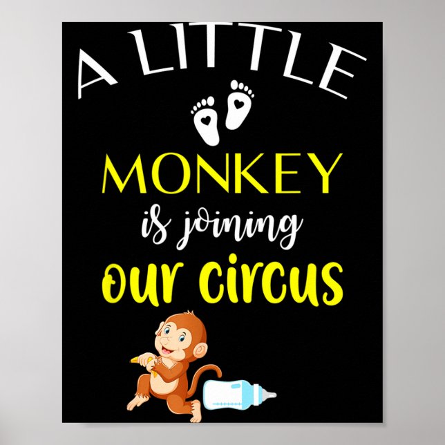 Poster Funny Pregnancy Announcement New Baby Reveal  (Frente)