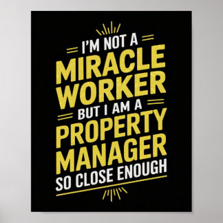 Poster Funny Property Manager Wall Art - Não sou um Mirac
