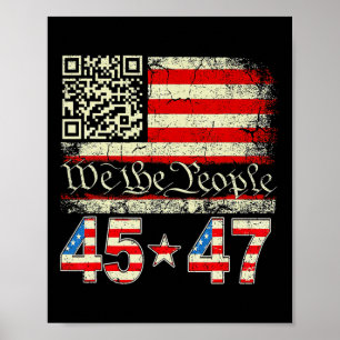 Poster Funny Qr Presidente Trump 4547 Tee Trump Dancing C