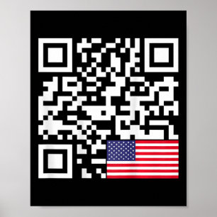 Poster Funny Qr Presidente Trump 4547 Trump Dançando-Nos