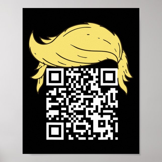 Poster Funny Qr Presidente Trump Dance Code 2 (Frente)