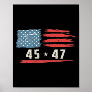 Poster Funny Qr Presidente Trump Dance Code 2 Lado