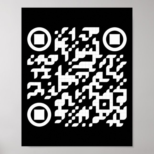 Poster Funny Qr Presidente Trump Dance Code 3 (Frente)
