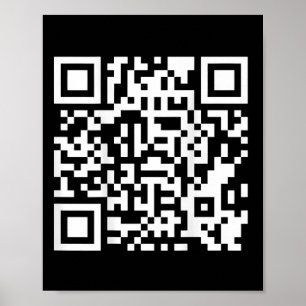 Poster Funny Qr Presidente Trump Dance Code (em Byck) 5