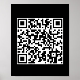Poster Funny Qr Presidente Trump Dance Code (no verso)