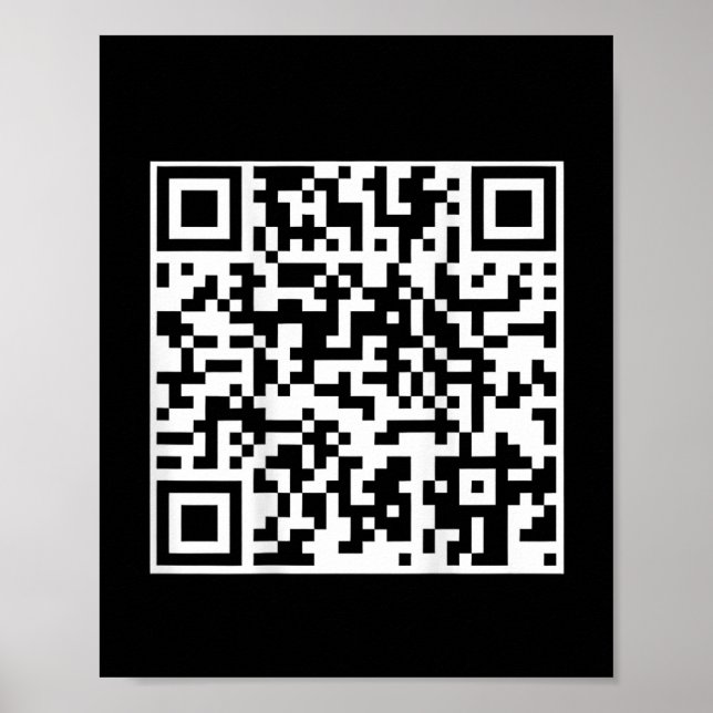 Poster Funny Qr Presidente Trump Dance Code (no verso) (Frente)