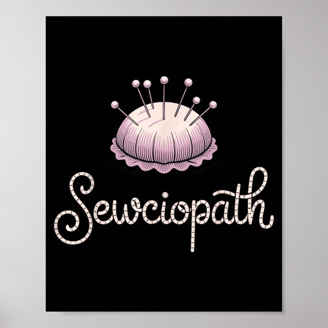 Poster Funny Quilting Design For Men Women Sewing Sew Qui (Frente)