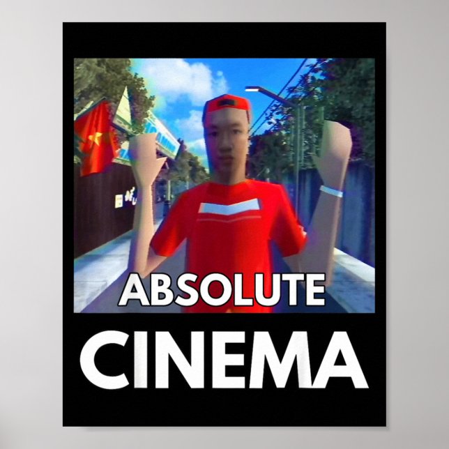 Poster Funny Quote Absolute Cinema Meme Brother Hai's Pho (Frente)