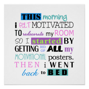 Pôster Funny Redecorate Demotivate Light Background ID113